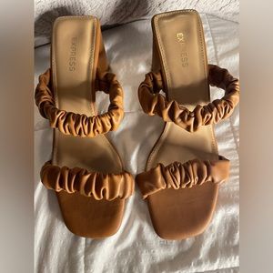 Express double strap heel sandals